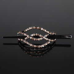 Rhinestone Hair Slide Stick Hair Clip Bun Holder