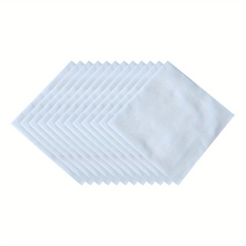 6PCS 12PCS Cotton Solid Handkerchief Suit Towel DIY Gentleman's Handkerchief