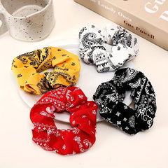 Boho Style Hair Rope Vintage Scrunchie Wide Brim Accessory