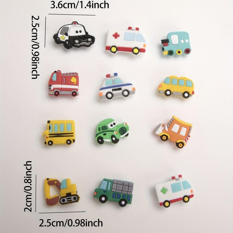 Car Cartoon Shoe Charms Decorations 12pcs Pack Kids Adults Party Favors