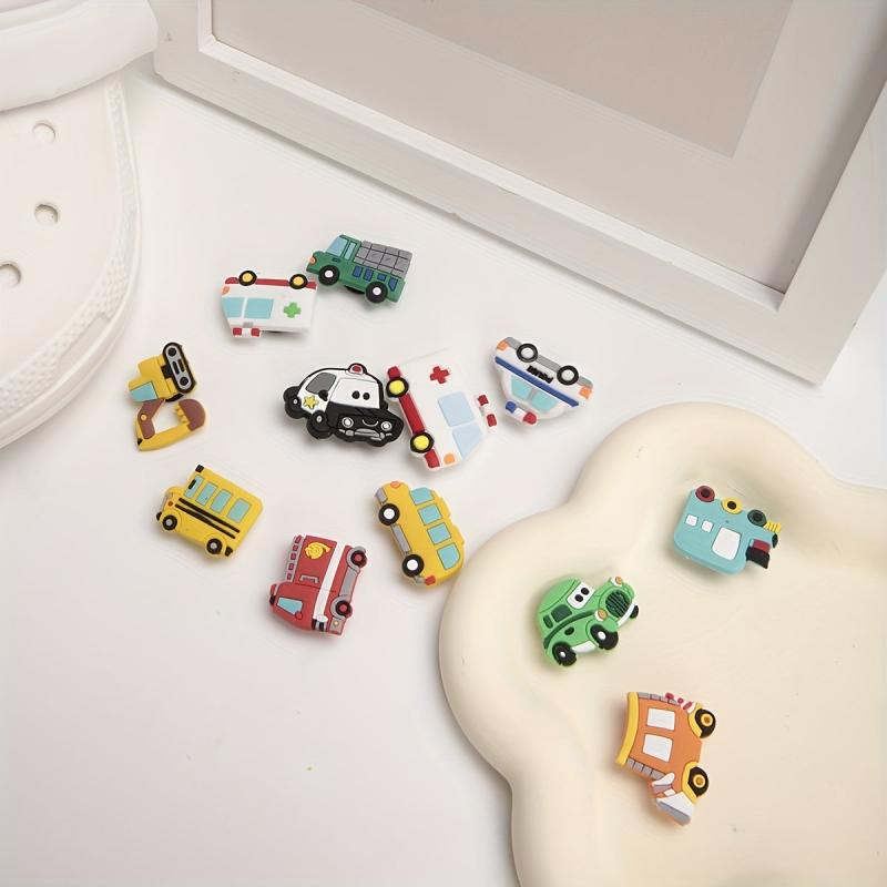 Car Cartoon Shoe Charms Decorations 12pcs Pack Kids Adults Party Favors