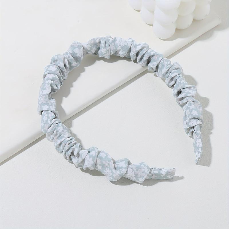 Green Floral Headband Boho Thin Hairband Vintage Style Hair Accessories