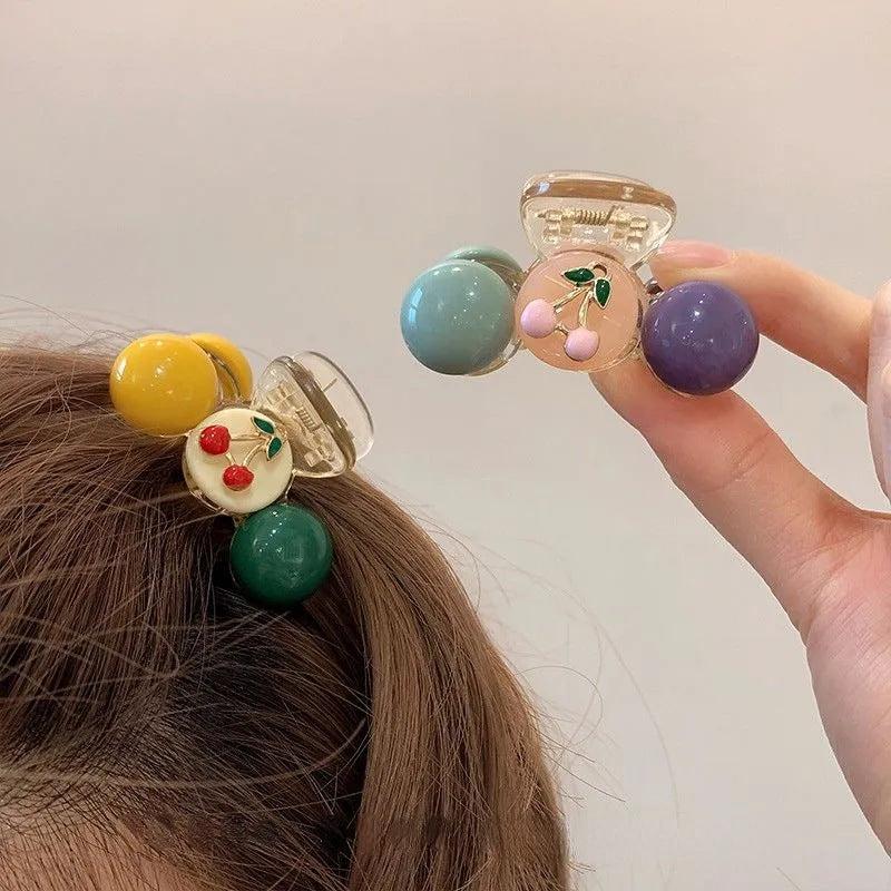 Transparent Jelly Bean Shark Claw Hair Clip for Girls
