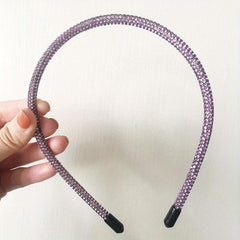 Y2K Rainbow Rhinestone Headband Skinny Hair Band