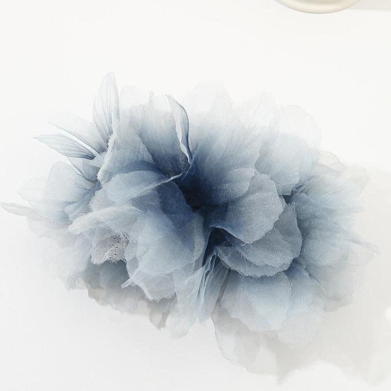 Organza Flower Hair Rope Gradient Hair Tie For Women
