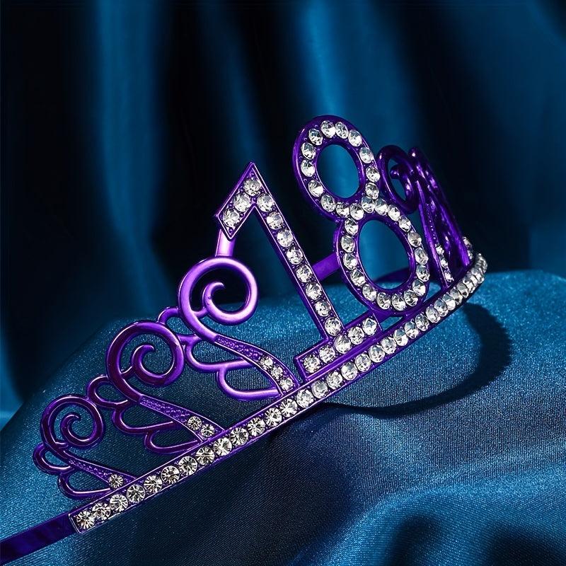 18th Crown Birthday Party Headdress Decoration Hair Accessories