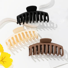 3pcs Matt Pastel Strong Claw Clip Set for Thick Hair