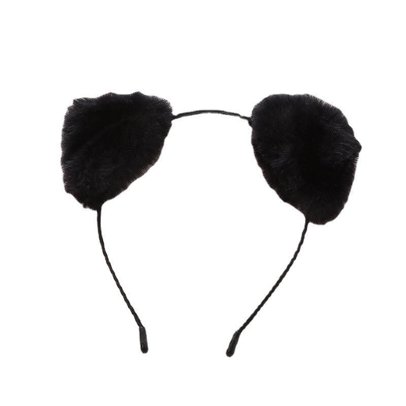 Cartoon Plush Cat Ears Headband Fluffy Costume Halloween Accessories