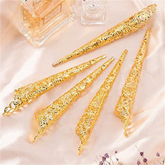 5Pcs Ancient Queen Fingertip Claw Nail Rings for Halloween Cosplay