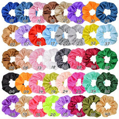 Colorful Satin Scrunchie Hair Tie Silky Hair Rope Female Hair Accessories