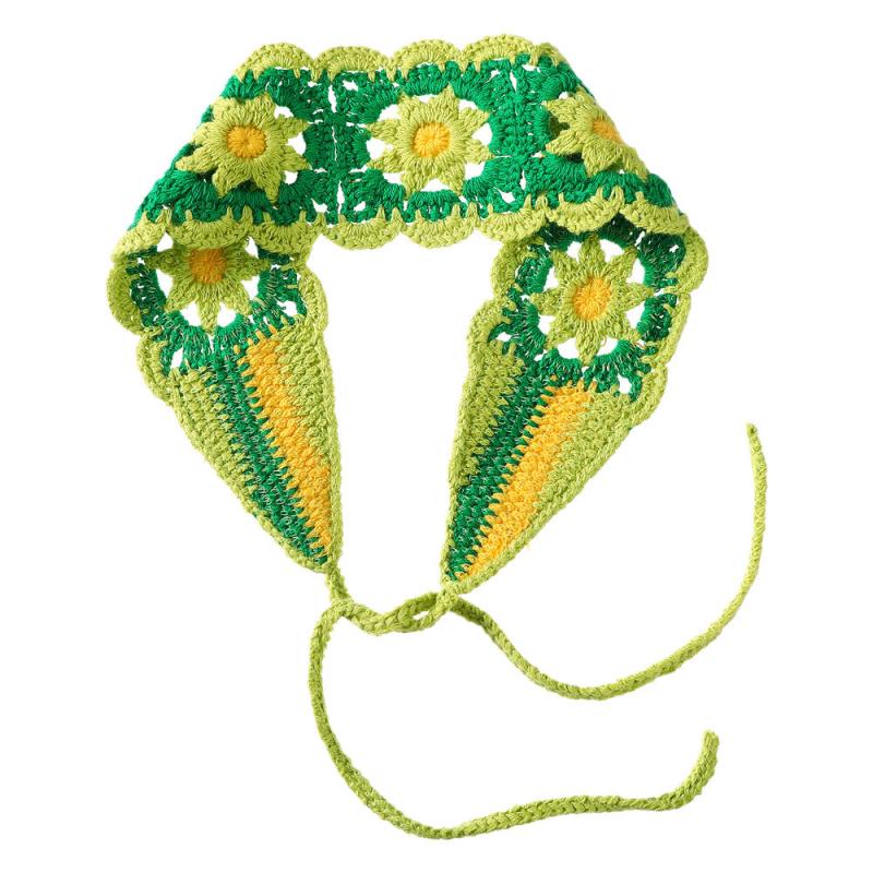 Sunflower Crochet Headband Boho Style Hairband Headscarf Hair Accessory