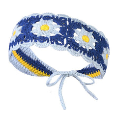 Sunflower Crochet Headband Boho Style Hairband Headscarf Hair Accessory