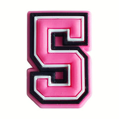 37Pcs Pink Letter Shoe Charms DIY Sandals Decorate Accessories Buckle