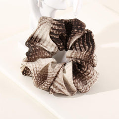 Snake Print Large Boho Oversize Scrunchie Colorful Women Hair Accessory
