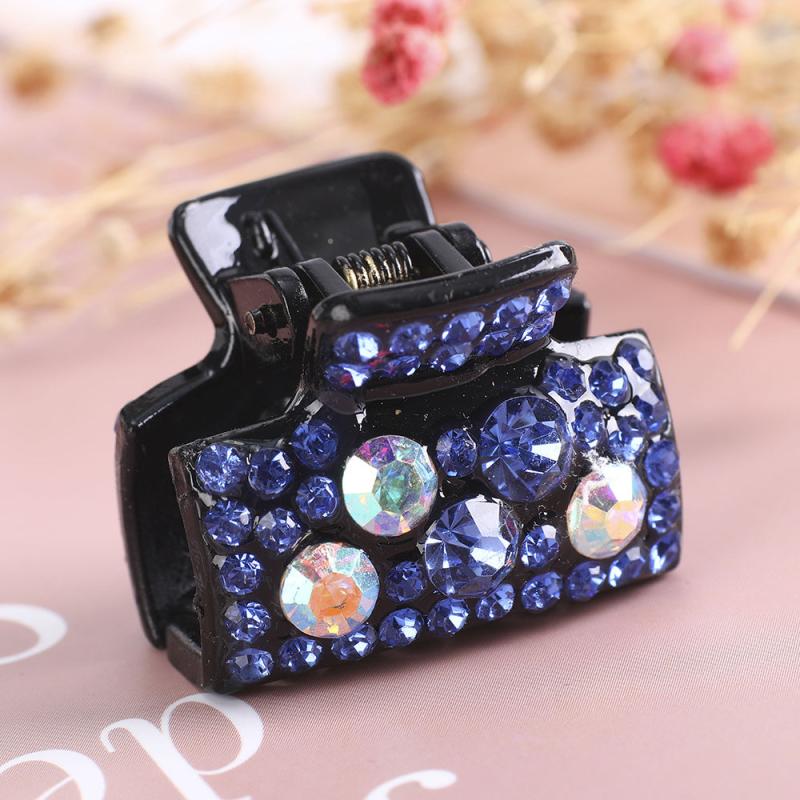 Small Rhinestone Hair Claw Clip for Thick Hair, Strong Hold Grip Accessories