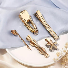 Rhinestone Hair Clip Crystal Duck Billed Clip For Women Girls