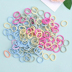 100 Colorful Elastic Hair Ties Bands for Girls Women