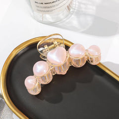 Laser Glitter Faux Pearl Hair Claws - Y2K Hair Accessories