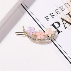Small Flower Rhinestone Hair Clip Side Clip Non-slip Head Jewelry