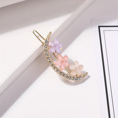 Small Flower Rhinestone Hair Clip Side Clip Non-slip Head Jewelry