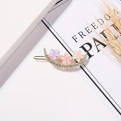 Small Flower Rhinestone Hair Clip Side Clip Non-slip Head Jewelry