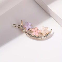 Small Flower Rhinestone Hair Clip Side Clip Non-slip Head Jewelry