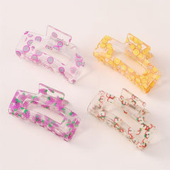 Fruit Series Hair Claw Clip Strawberry Cucumber Printed Sweet Hair Accessories