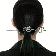 Metal Snake Shaped Hair Stick Hair Accessories For Women Girls