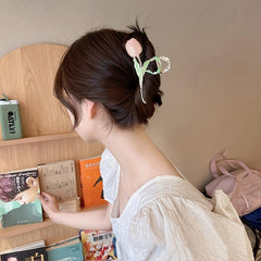 Tulip Flower Hair Clip Hair Claw Lovely Metal Clip Accessories