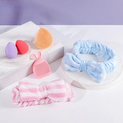 3pcs Facial Cleansing Set + Blush + Beauty Blender + Headband