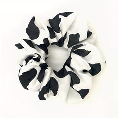 Cow Pattern Scrunchies Hair Tie Elastic Ponytail Holder