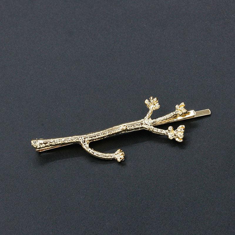 Golden Hair Pin Metal Branches Hair Clip Wedding Hair Accessories