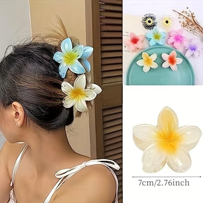 Flower Hair Claw Hawaiian Style Hair Accessory for Women
