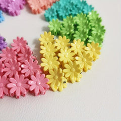 100pcs Daisy Flower Hair Claw Clip Non Slip Jaw Clamp Hair Decoration