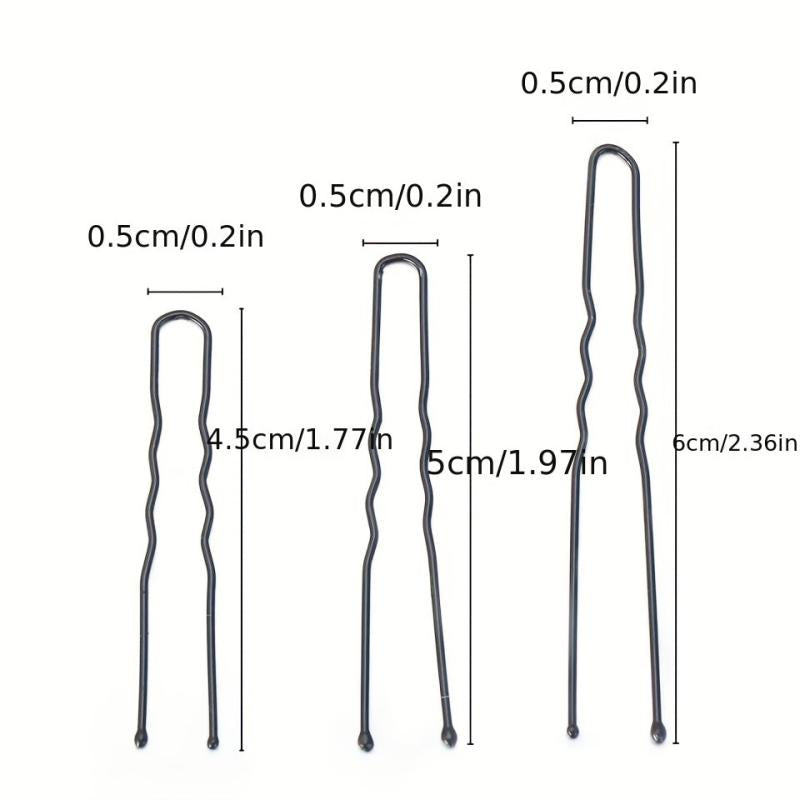 50pcs U Shaped Metal Hair Pin For Bun Wedding Hair Styling