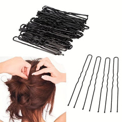 50pcs U Shaped Metal Hair Pin For Bun Wedding Hair Styling