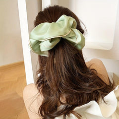 Satin Hair Tie Style Hair Rope Ruffled Ponytail Holder Hair Tie