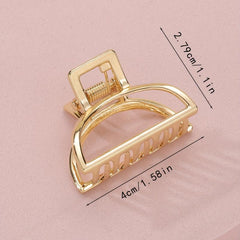 Metal Golden Women Hair Claw Vintage Hairpin Clip Hair Accessories