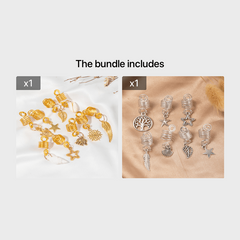 Snake Shape Metal Hair Clips for Braiding Hair