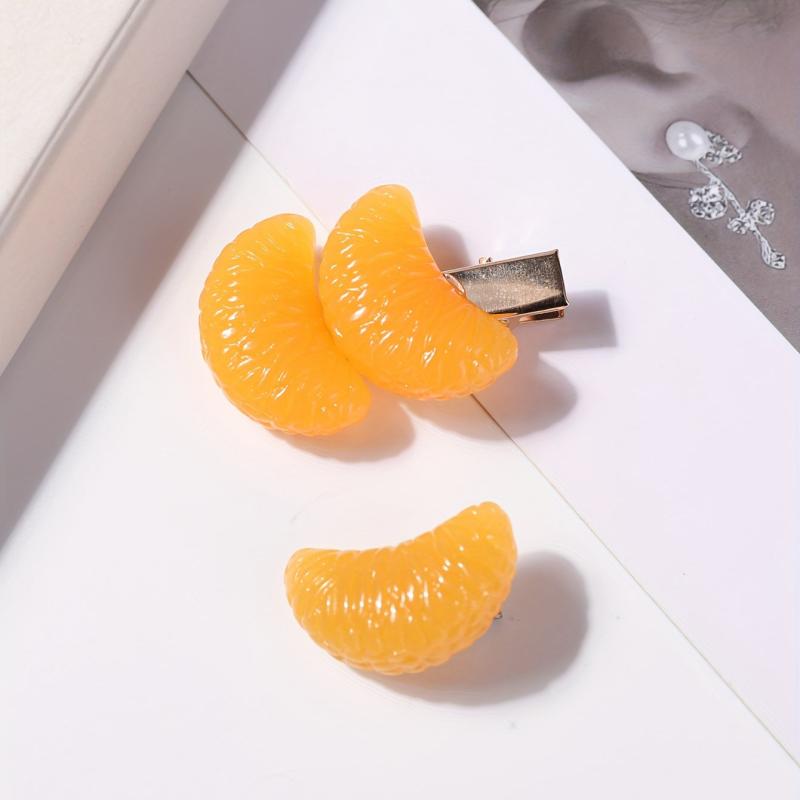Orange Hair Clips Fruit Hair Accessory for Girls Women