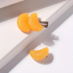 Orange Hair Clips Fruit Hair Accessory for Girls Women