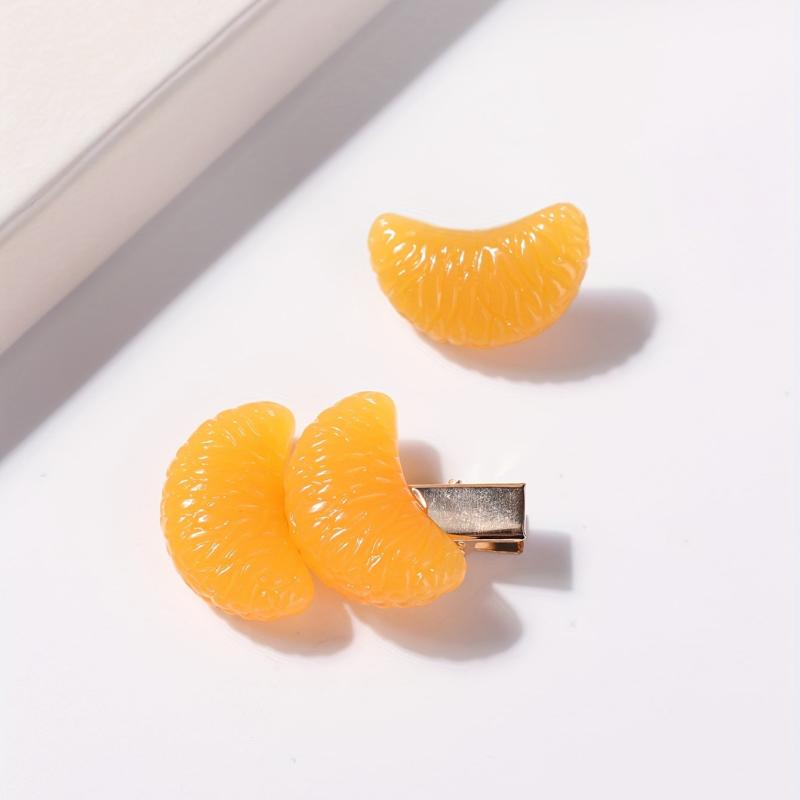 Orange Hair Clips Fruit Hair Accessory for Girls Women