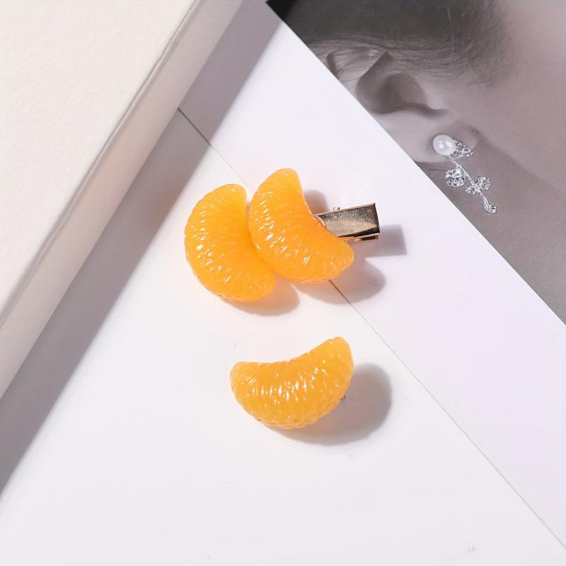 Orange Hair Clips Fruit Hair Accessory for Girls Women