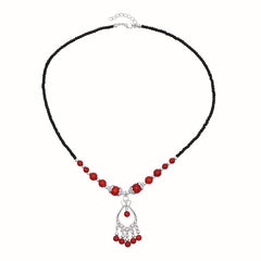 Chinese Style Red Turquoise Head Chain Hair Accessories
