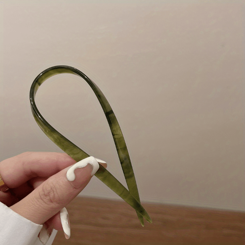 Gradient U-Shaped Hair Fork Bun Chignon Hairpin Women Girls Hair Accessory