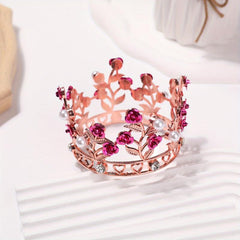 Faux Pearl Rhinestone Crown Headband Hair Accessories