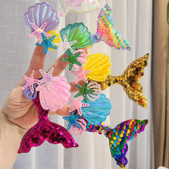 Glitter Mermaid Tail Hair Clip Colorful Hair Accessory