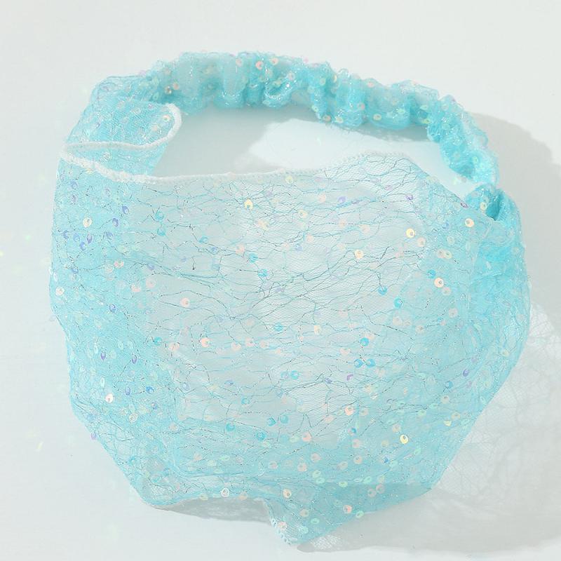 Sequins Headband Wide Hair Band Turban Elastic Hair Accessories