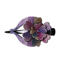 Colorful Rhinestone Flower Hair Claw for Women Hair Accessories