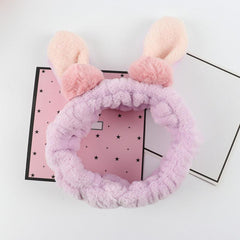 Makeup Rabbit Headband Hair Band for Face Washing Spa Skincare